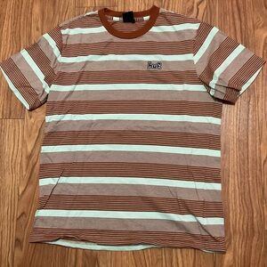 Huf brown mint blue short sleeve